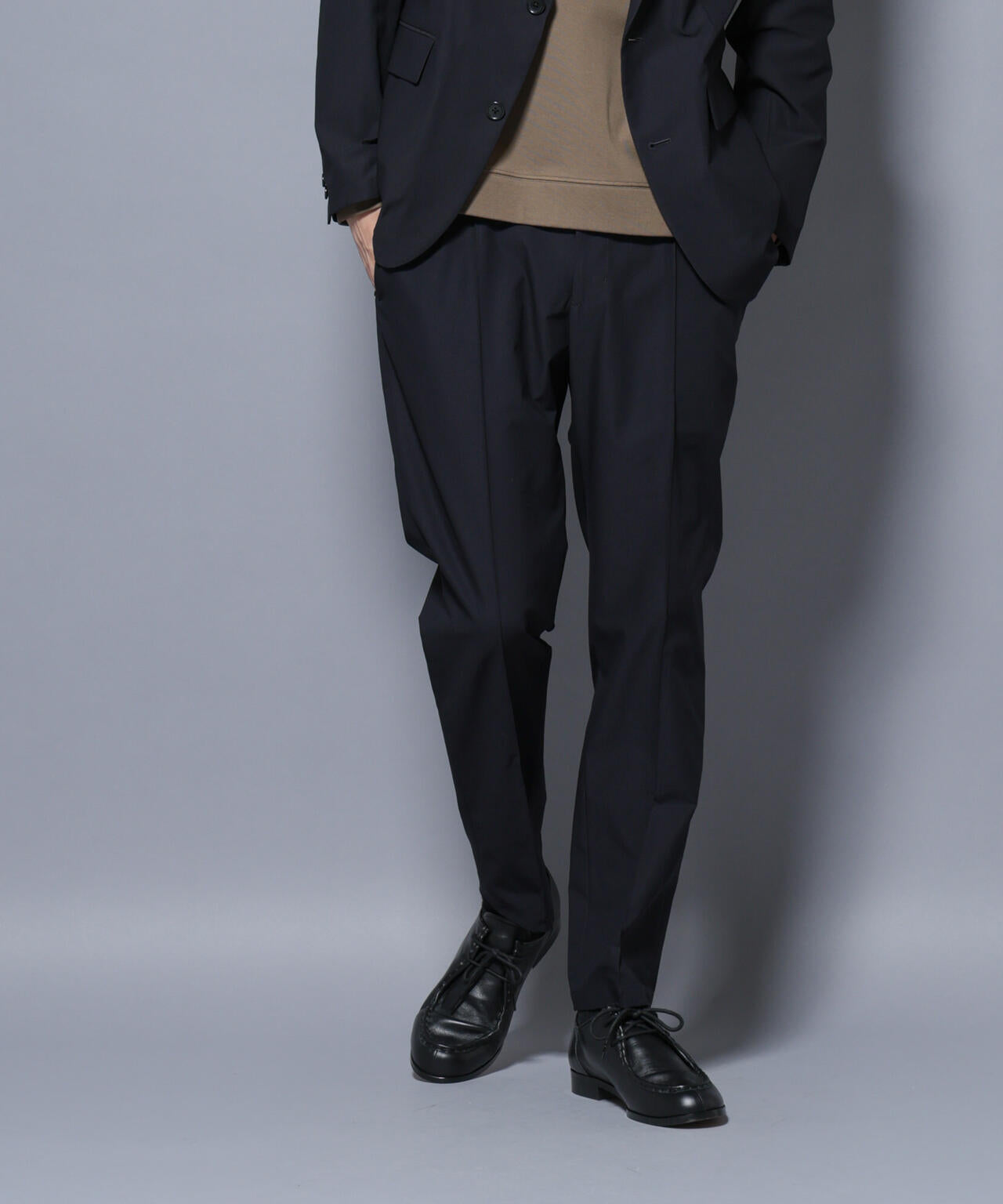 「N TROUSERS BASIC」SizeMoreTEXBRID(R)ストレッチパンツ(セットアップ可)