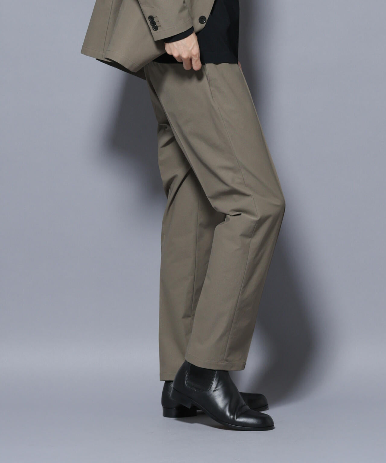 「N TROUSERS BASIC」SizeMoreTEXBRID(R)ストレッチパンツ(セットアップ可)