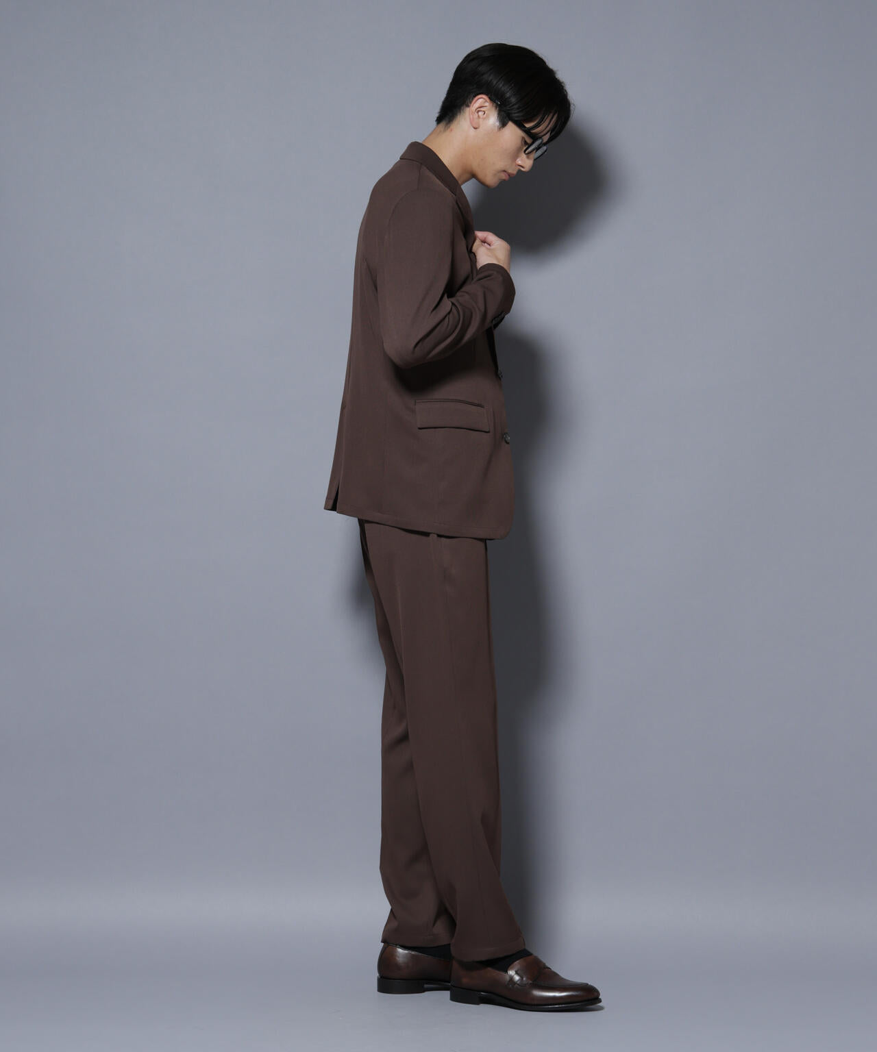「N TROUSERS BASIC」 シャドーストライプパンツ(セットアップ可)