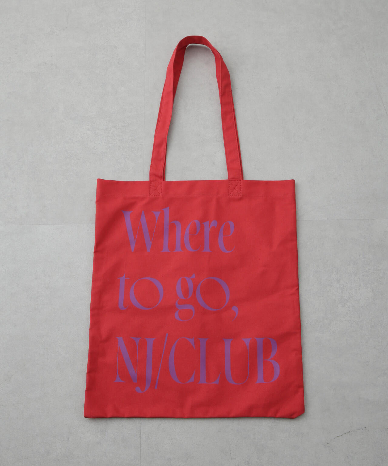 「NJ/CLUB」 グラフィックロゴトートバッグ