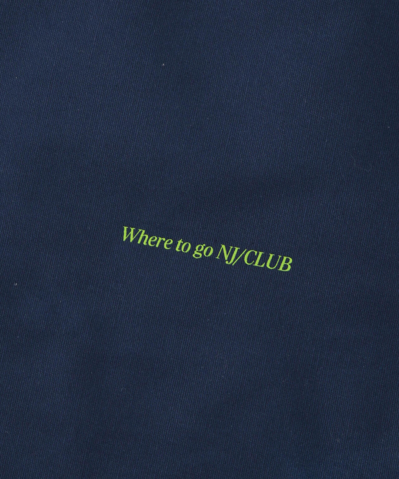 「NJ/CLUB」 グラフィックロゴトートバッグ