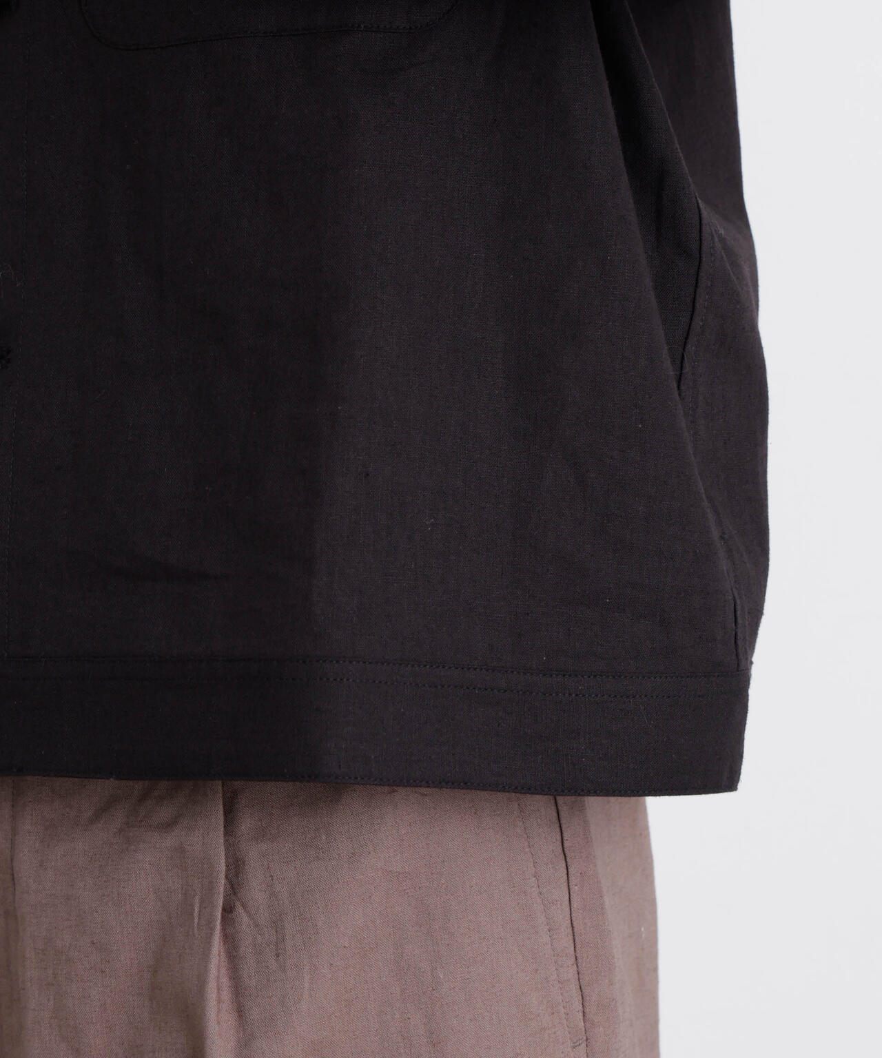 「FRENCH LINEN」リネンコットンシャツブルゾン