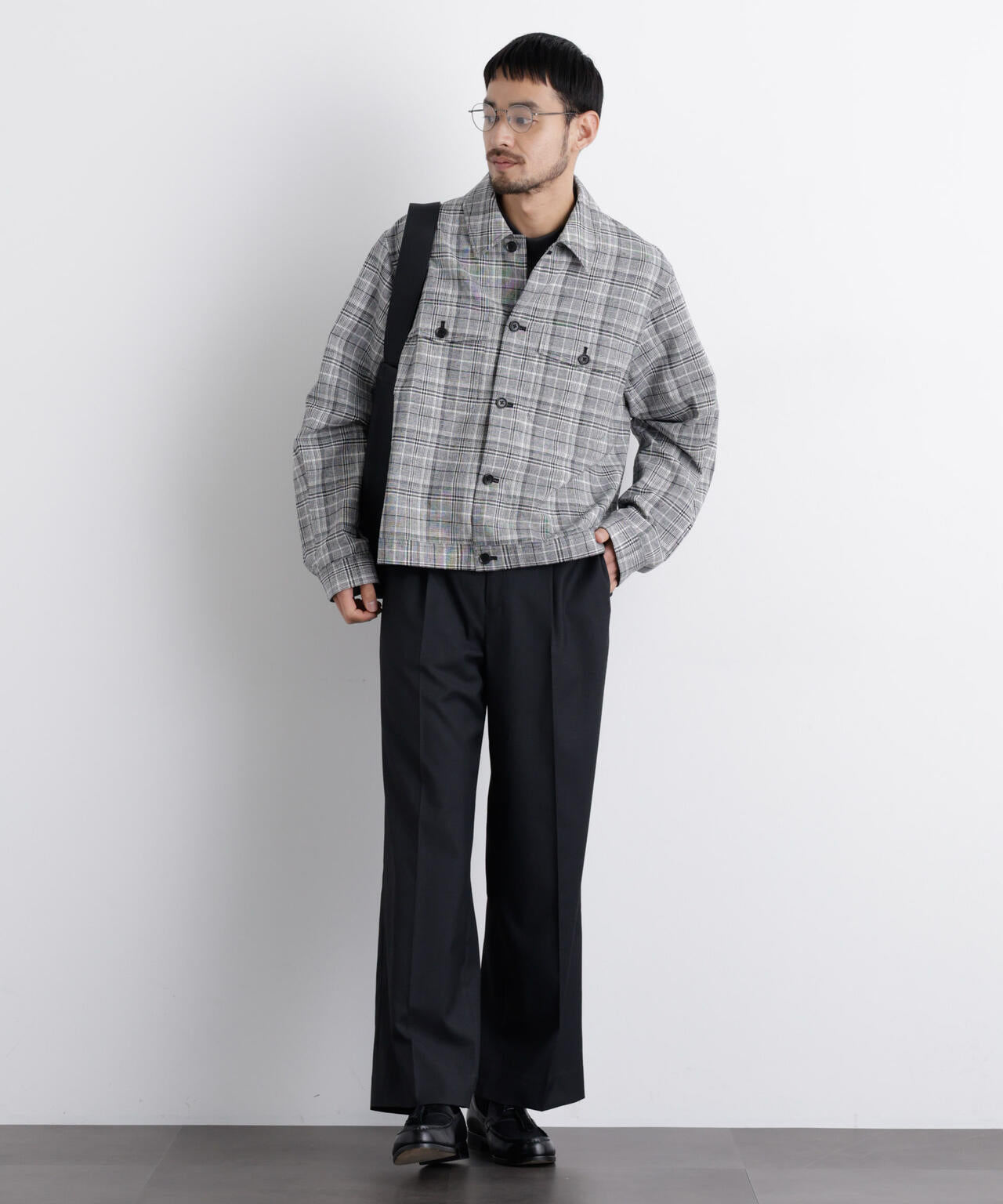 「FRENCH LINEN」リネンコットンシャツブルゾン