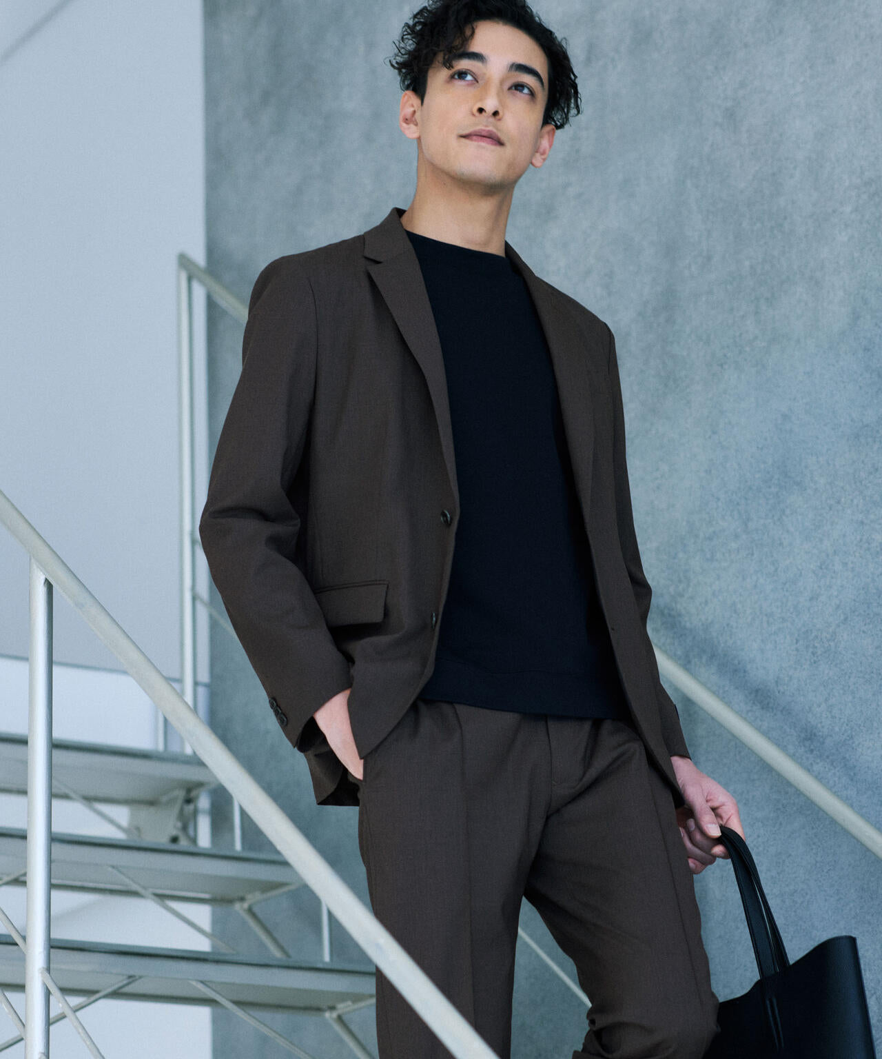 ｢DamerinoSelect｣JAPANfabricウールストレッチジャケット（セットアップ可）