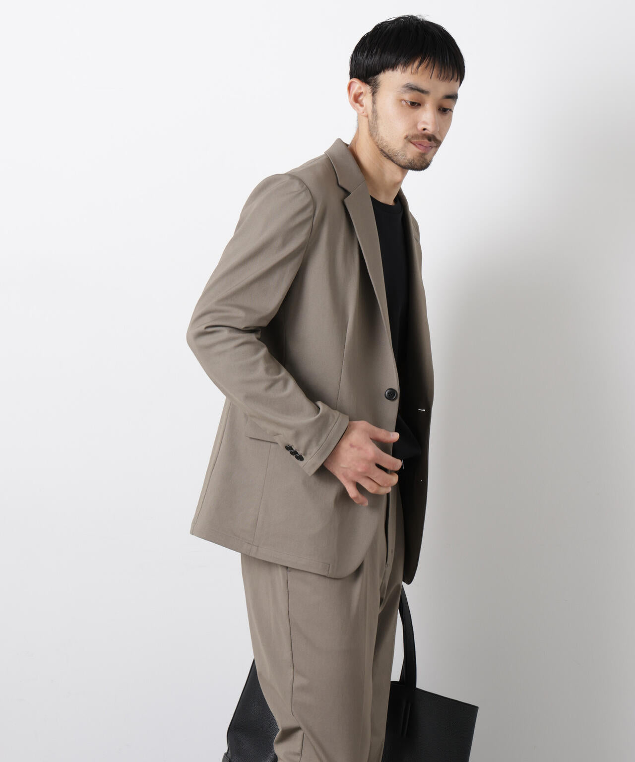 【大人気セットアップ】｢Damerino｣ 軽量ジャージーデニムライクストレッチセットアップ