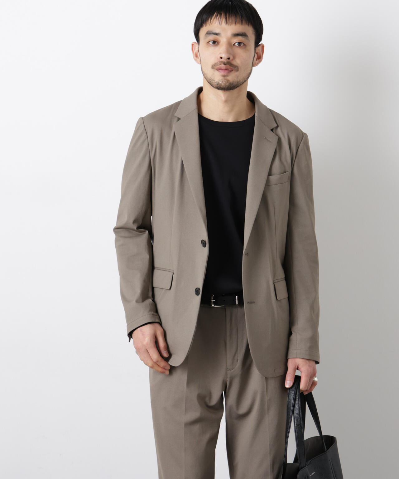 【大人気セットアップ】｢Damerino｣ 軽量ジャージーデニムライクストレッチセットアップ
