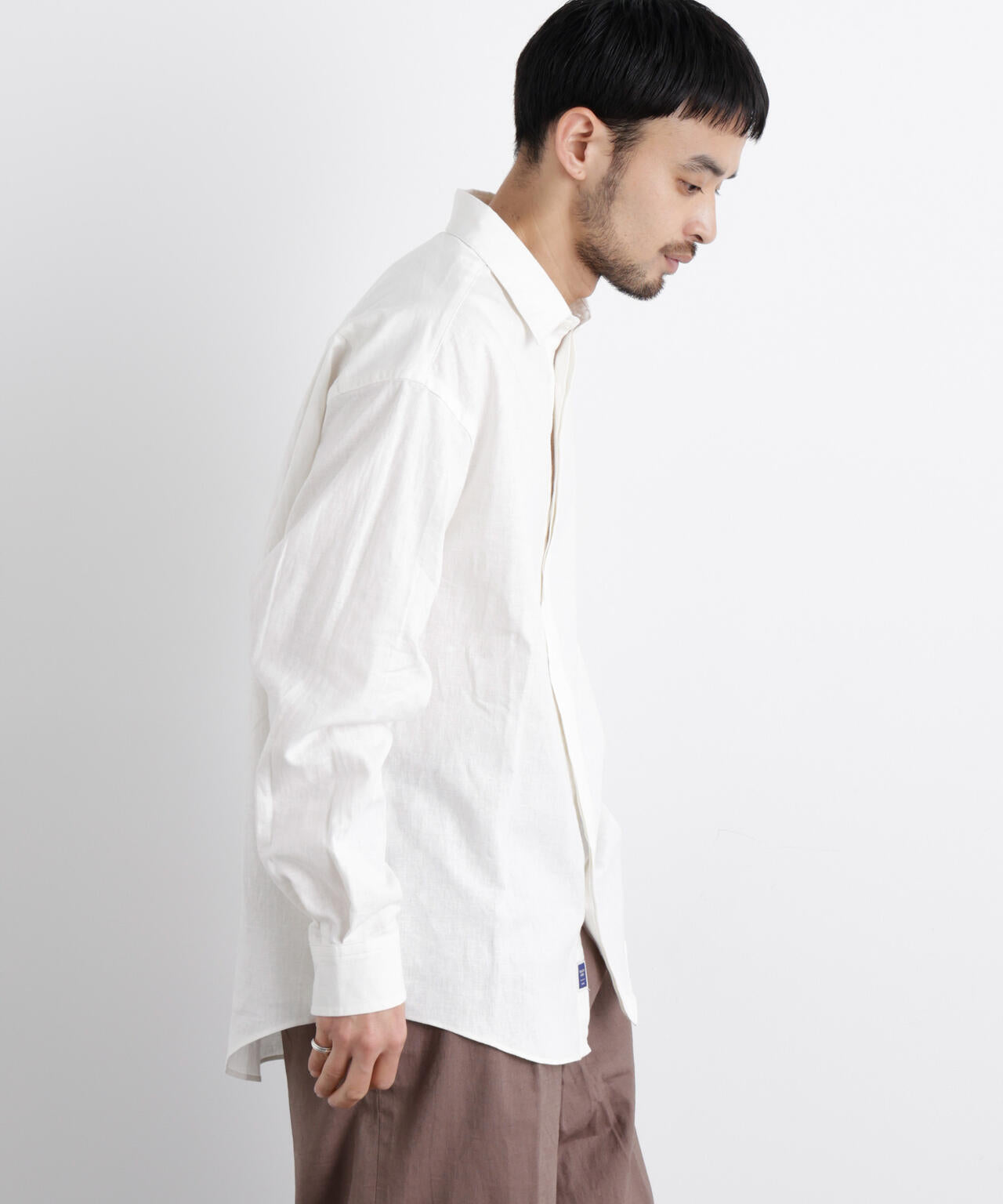 「FRENCH LINEN」リネンコットンレギュラーシャツ