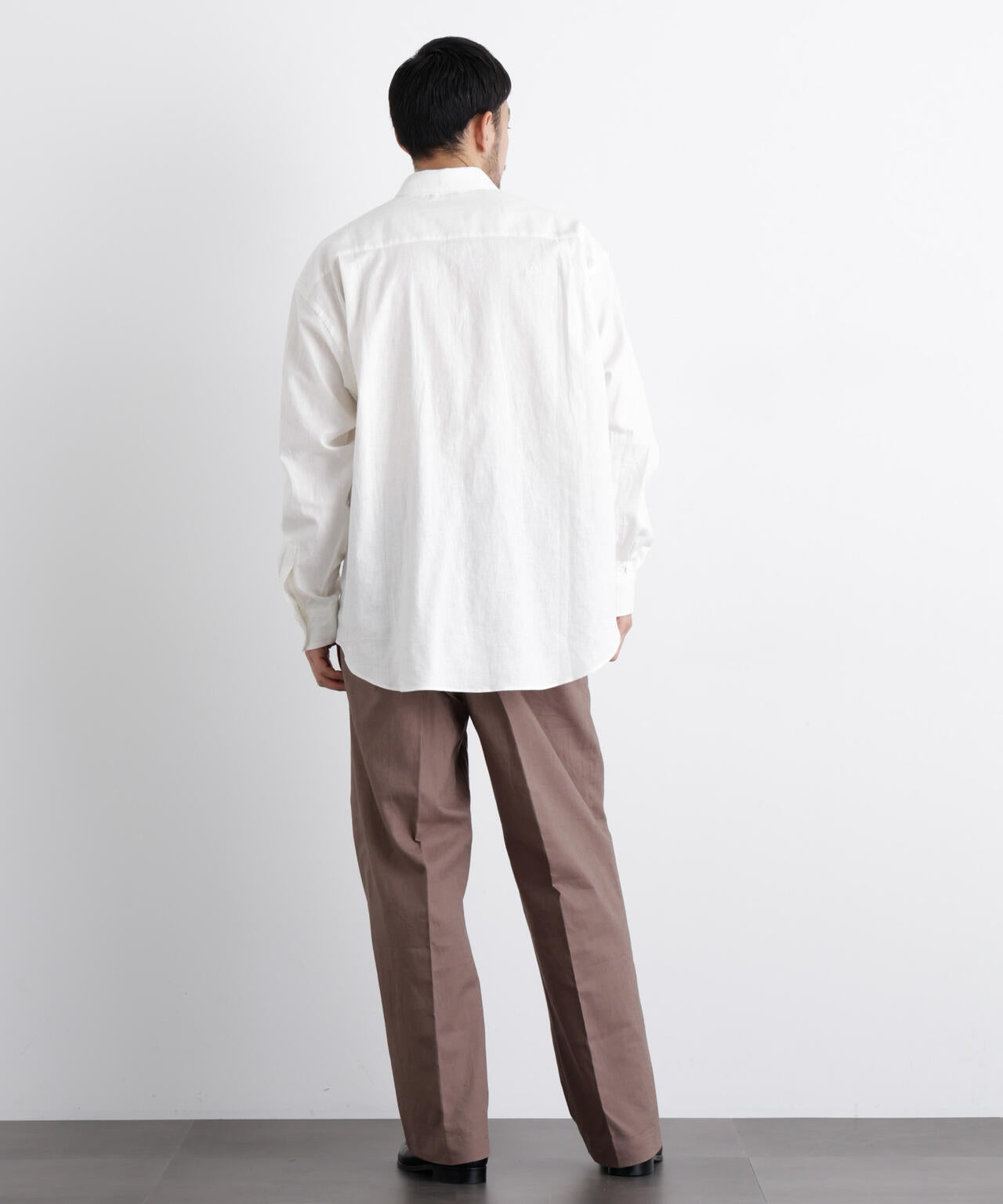 「FRENCH LINEN」リネンコットンレギュラーシャツ