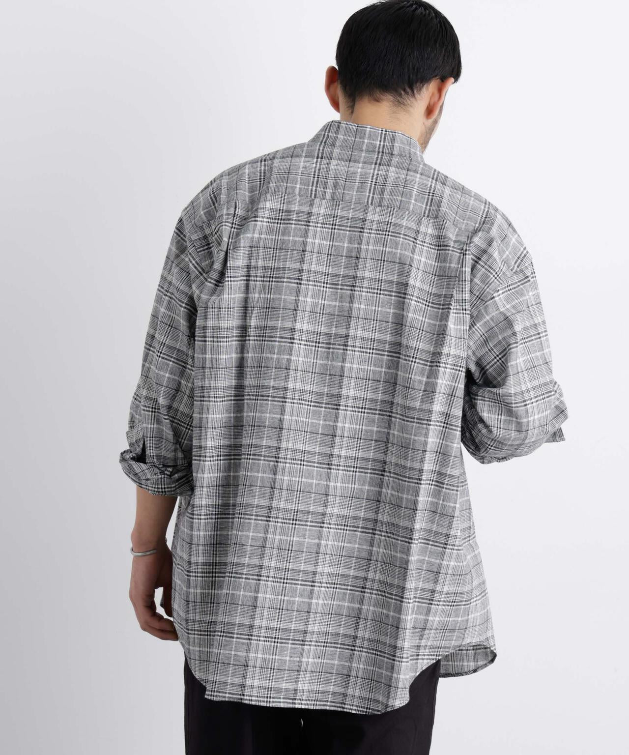 「FRENCH LINEN」リネンコットンスタンドシャツ
