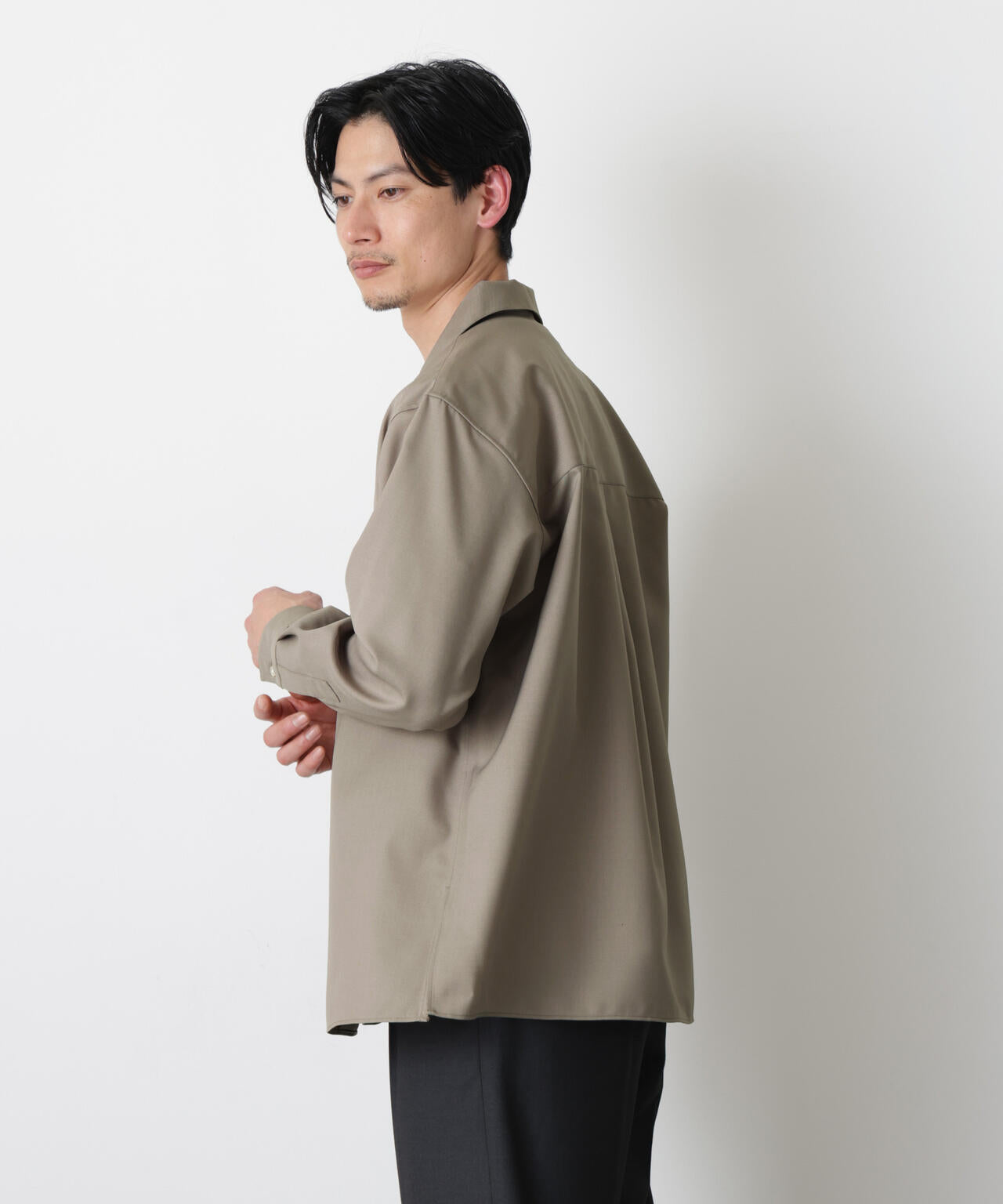 ｢Gavante｣ ドライギャバオープンカラーシャツ
