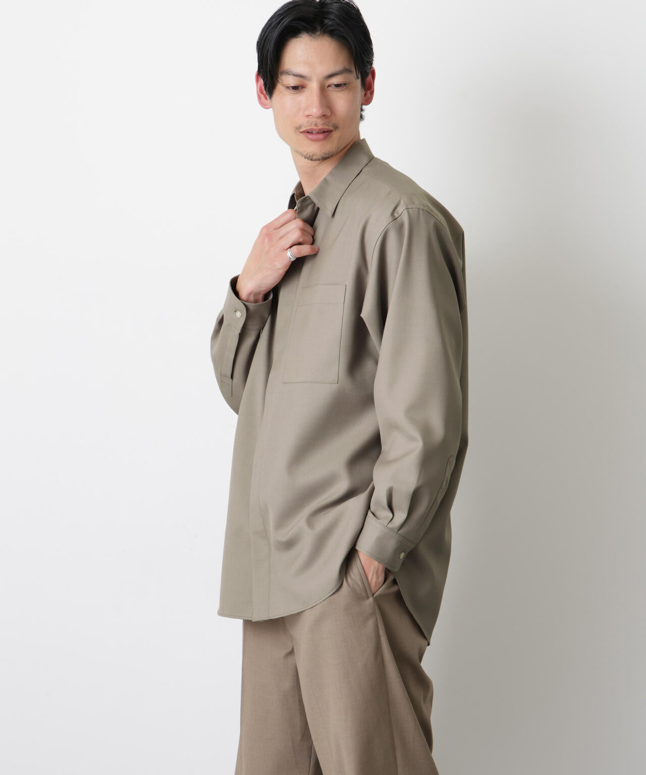 ｢Gavante｣ドライギャバレギュラーカラーシャツ