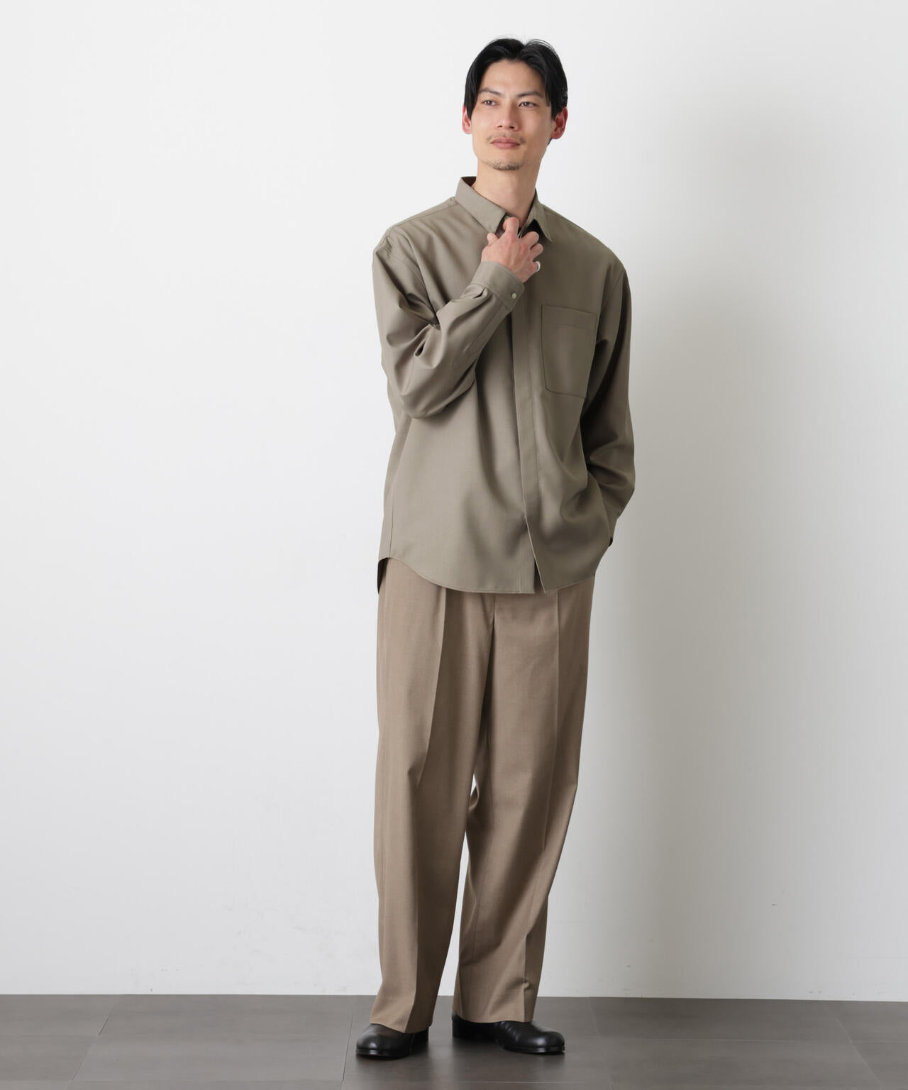 ｢Gavante｣ドライギャバレギュラーカラーシャツ