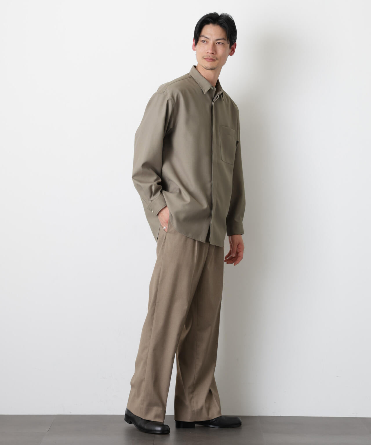 ｢Gavante｣ドライギャバレギュラーカラーシャツ