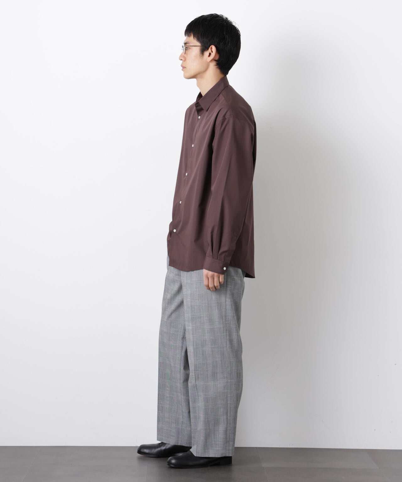 「大人のワイドシャツ」レギュラーカラー 長袖