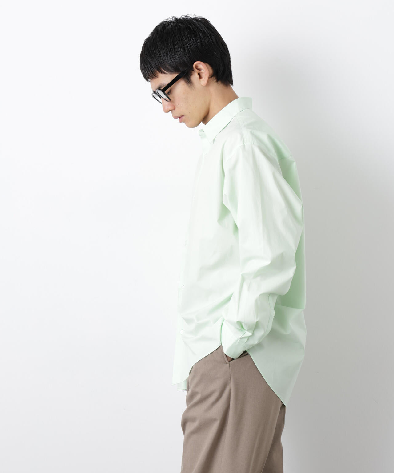 「大人のワイドシャツ」レギュラーカラー 長袖