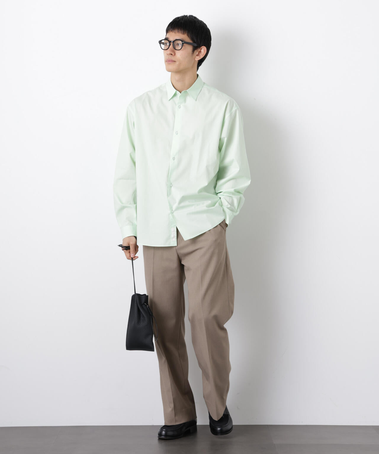 「大人のワイドシャツ」レギュラーカラー 長袖