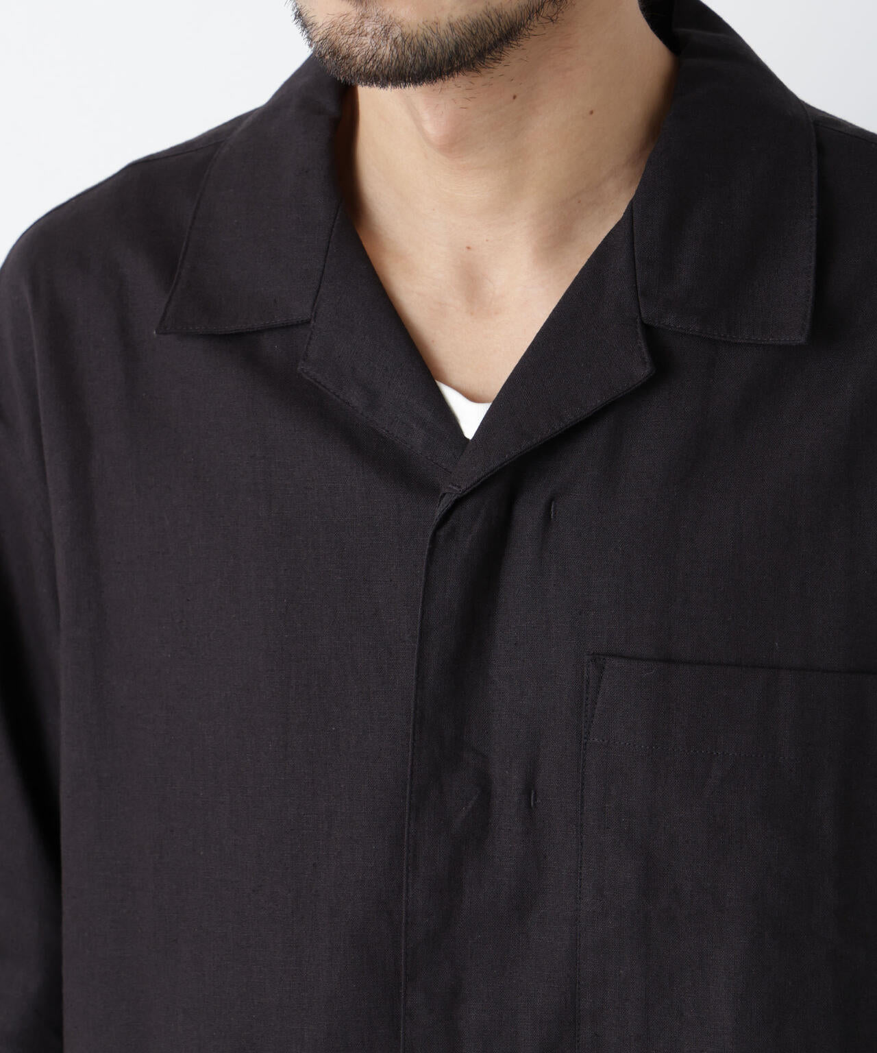 ｢FRENCH LINEN｣ フライフロント半袖シャツ