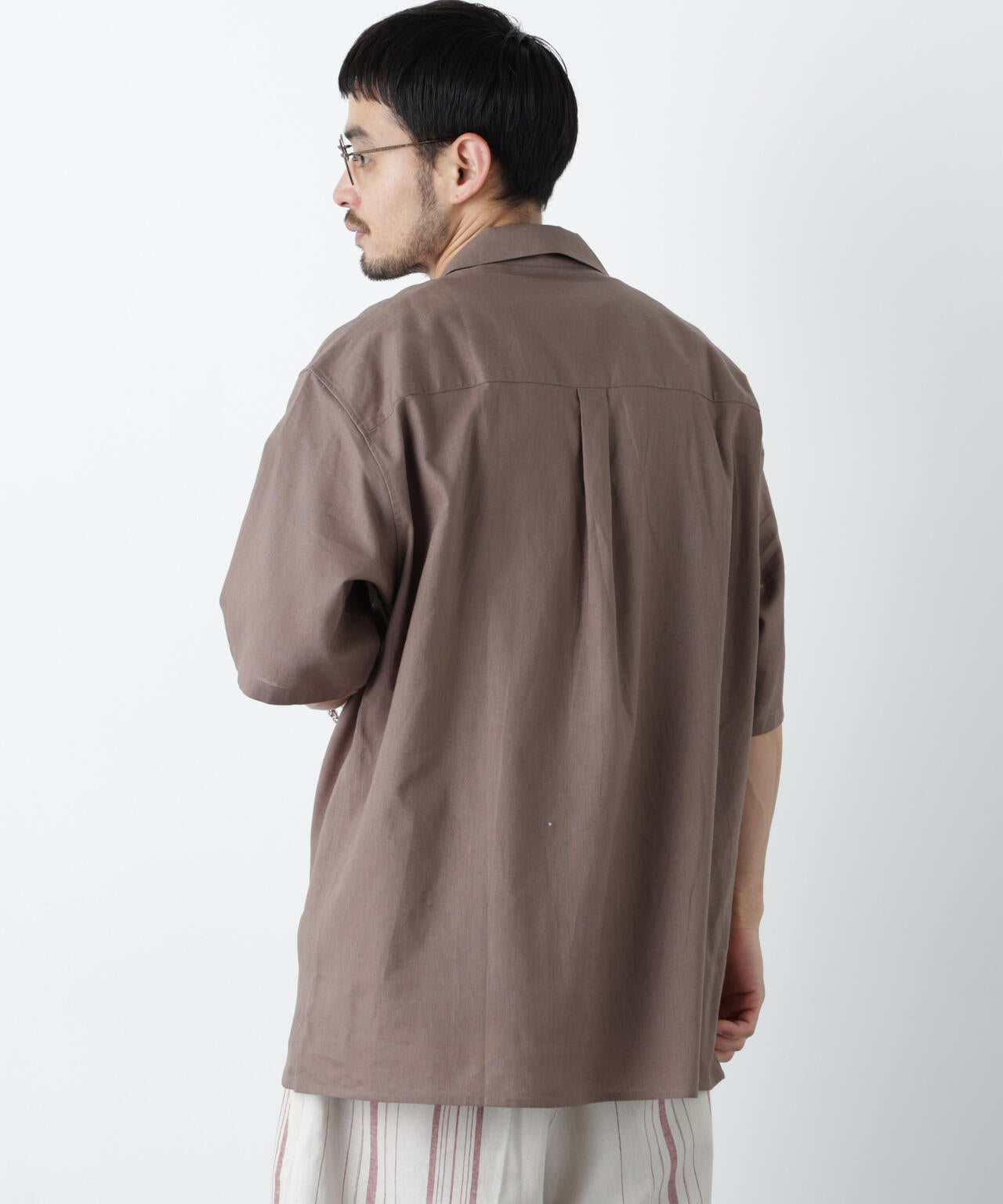 ｢FRENCH LINEN｣ フライフロント半袖シャツ