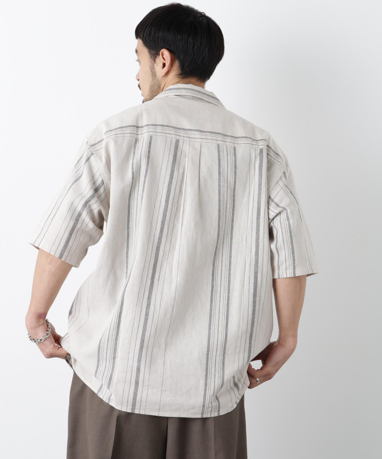 ｢FRENCH LINEN｣ フライフロント半袖シャツ