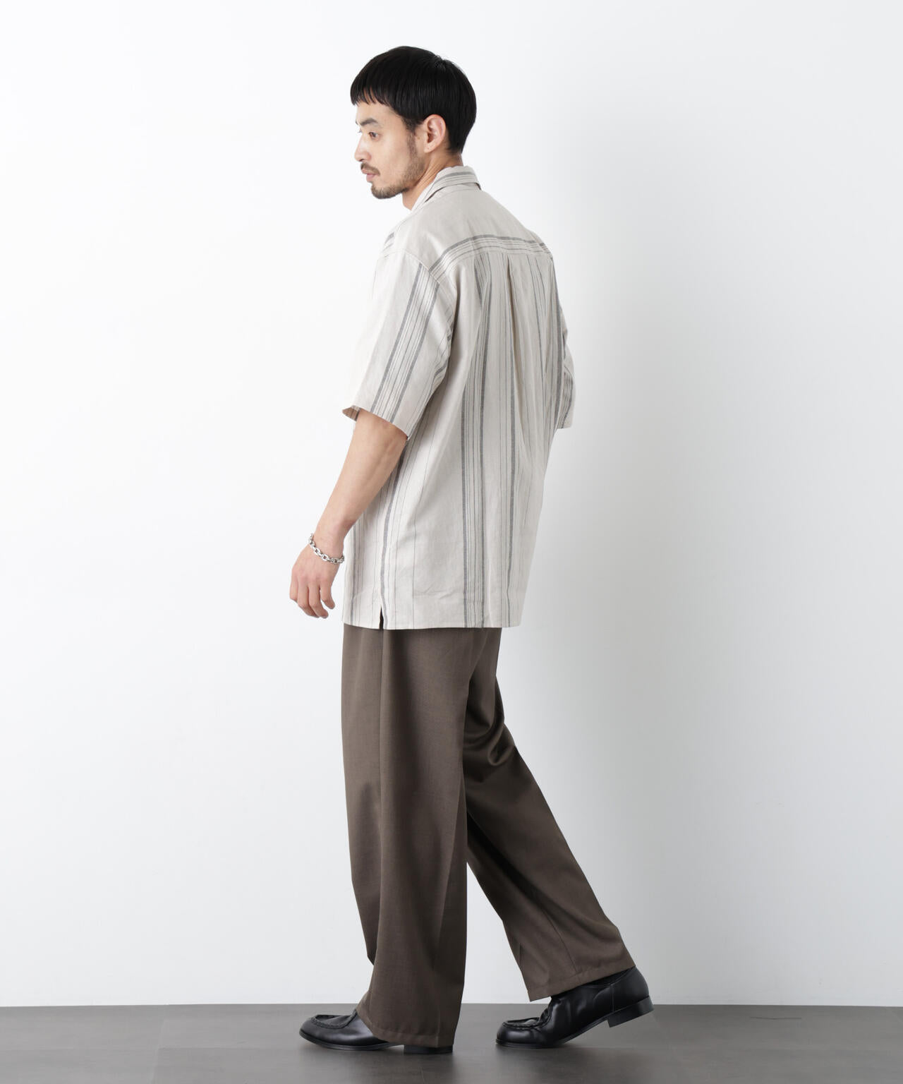 ｢FRENCH LINEN｣ フライフロント半袖シャツ