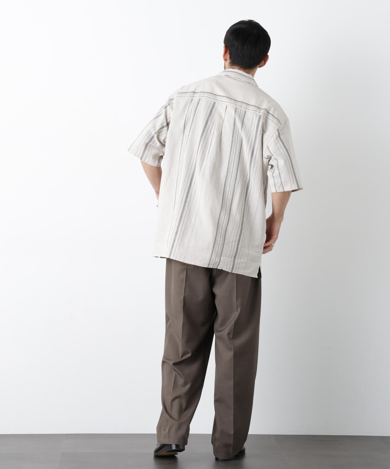 ｢FRENCH LINEN｣ フライフロント半袖シャツ