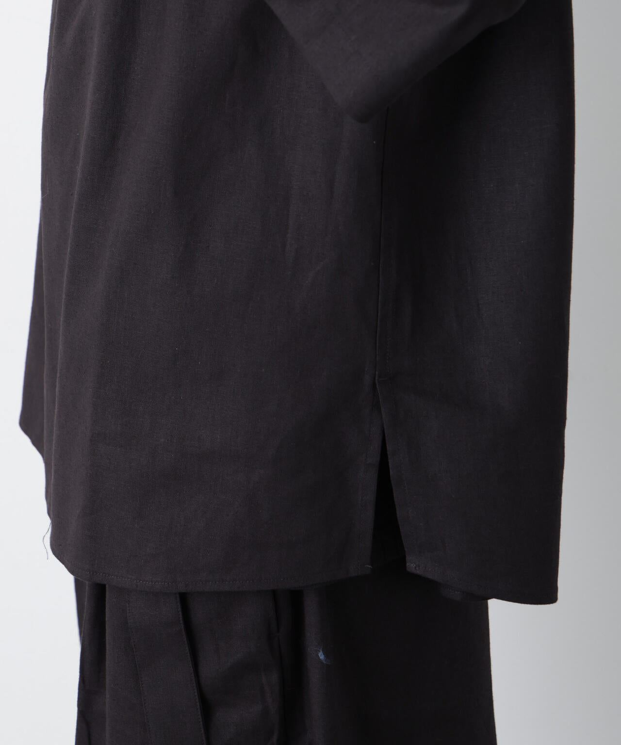 「FRENCH LINEN」イタリアンスキッパー半袖シャツ