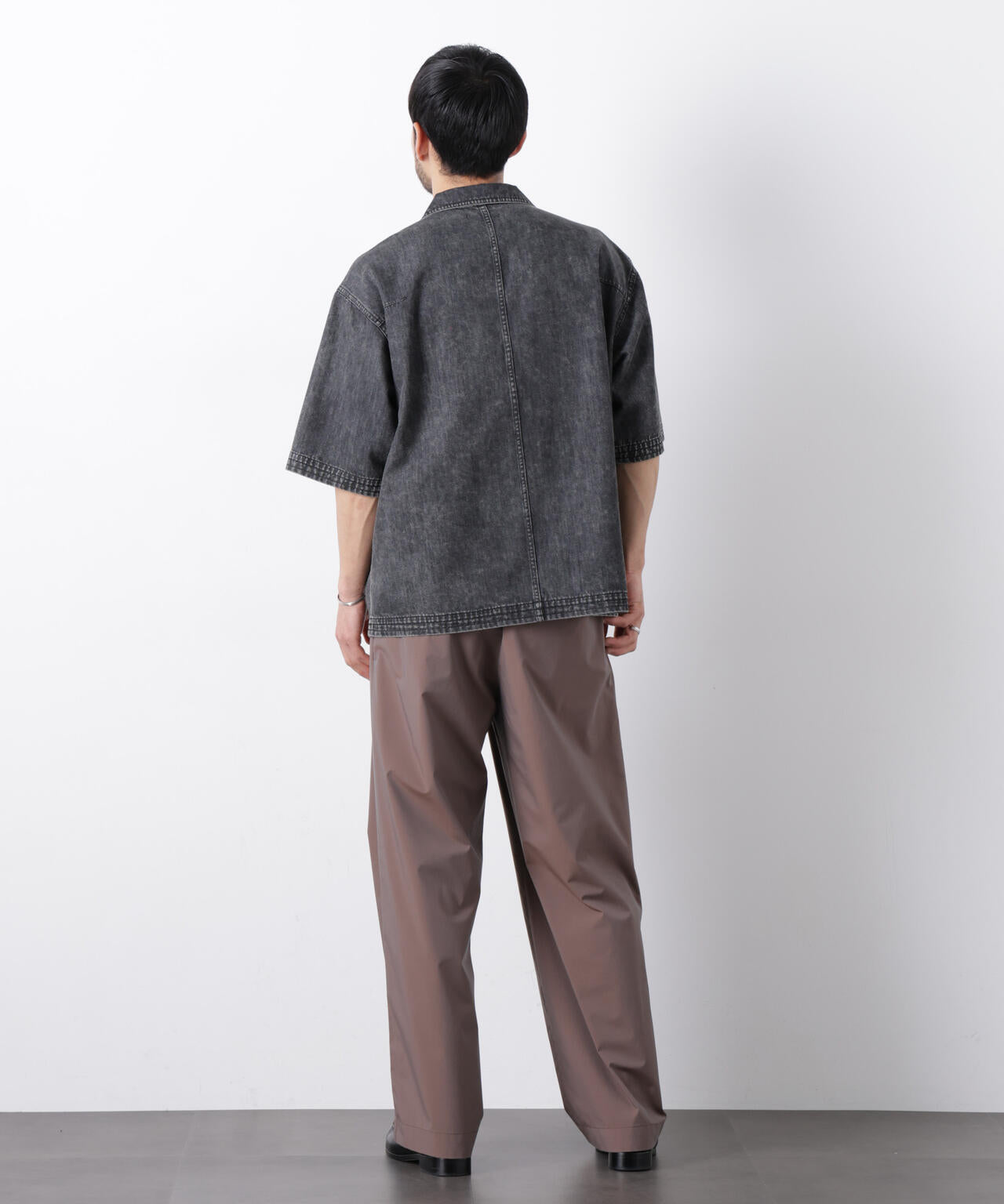 「OtoNANO」 デニムシャツ 半袖