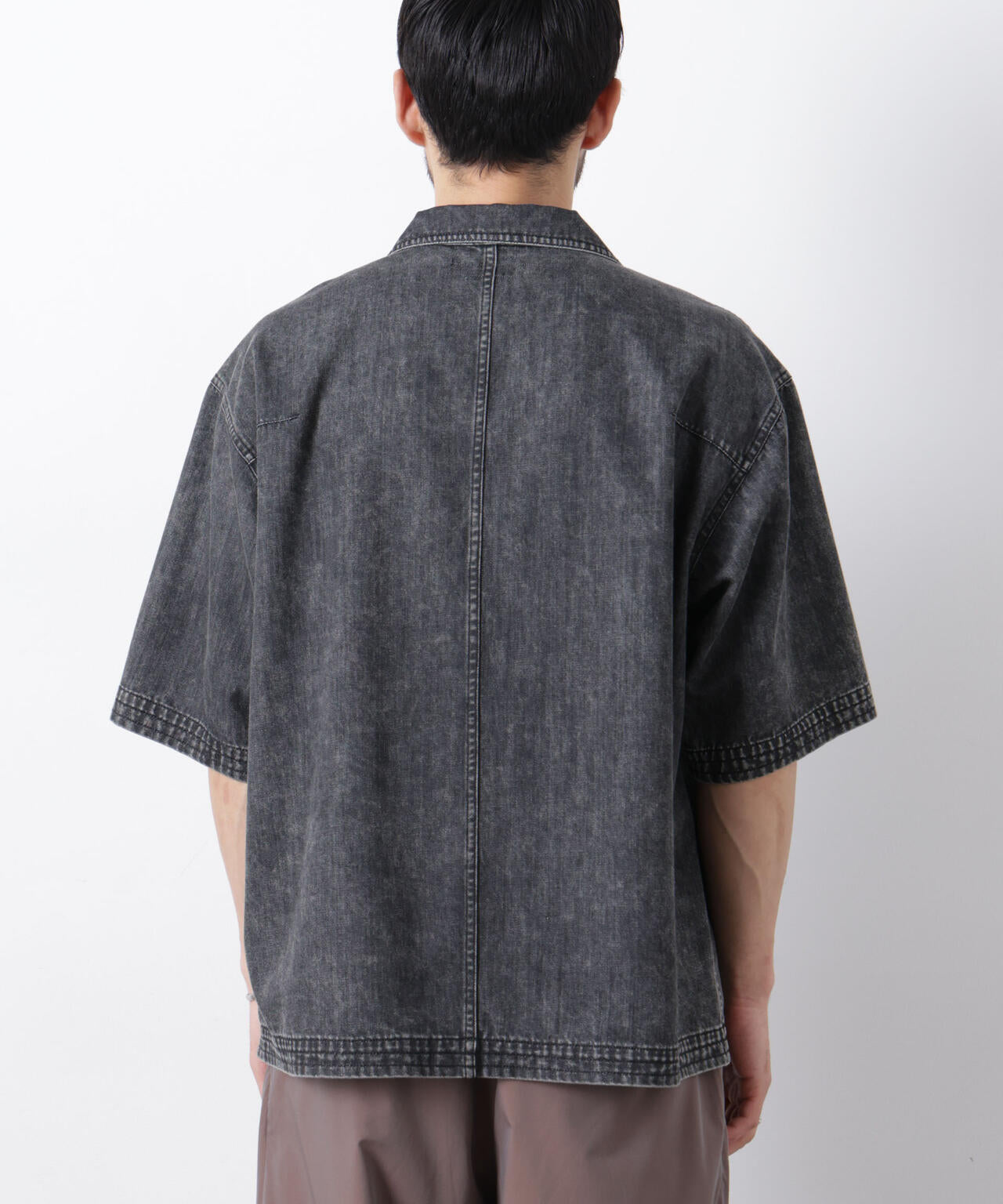 「OtoNANO」 デニムシャツ 半袖