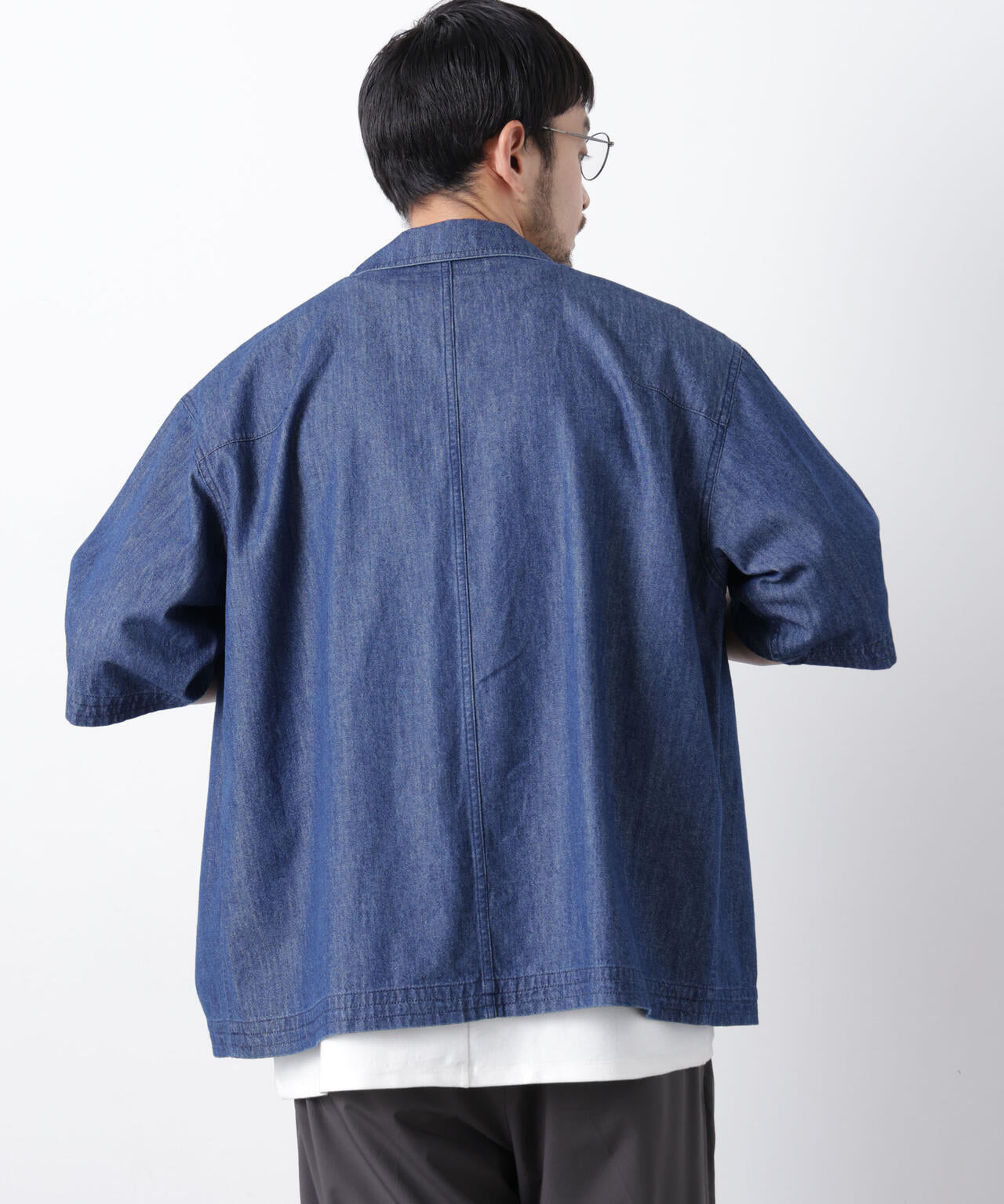 「OtoNANO」 デニムシャツ 半袖