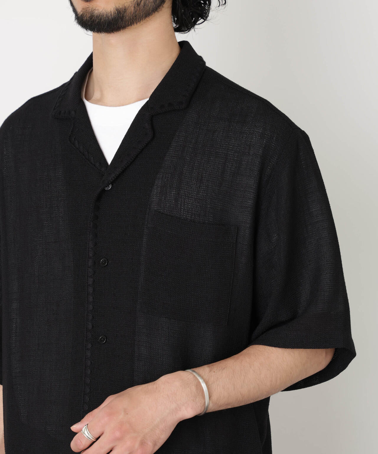 CLAM EMBROIDARY カラミシャツ