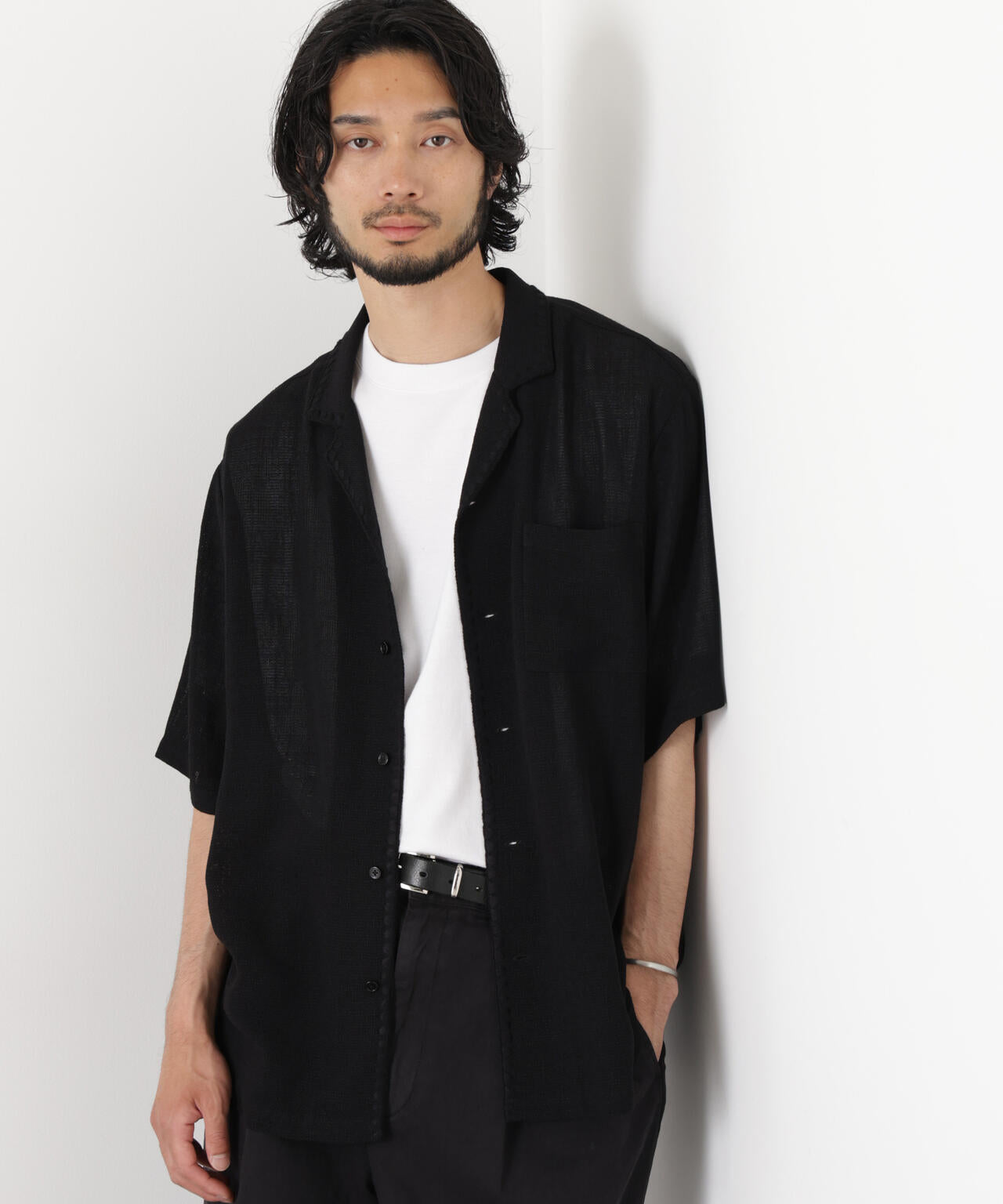 CLAM EMBROIDARY カラミシャツ