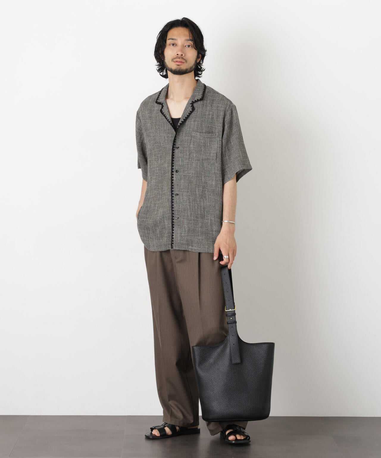 CLAM EMBROIDARY カラミシャツ
