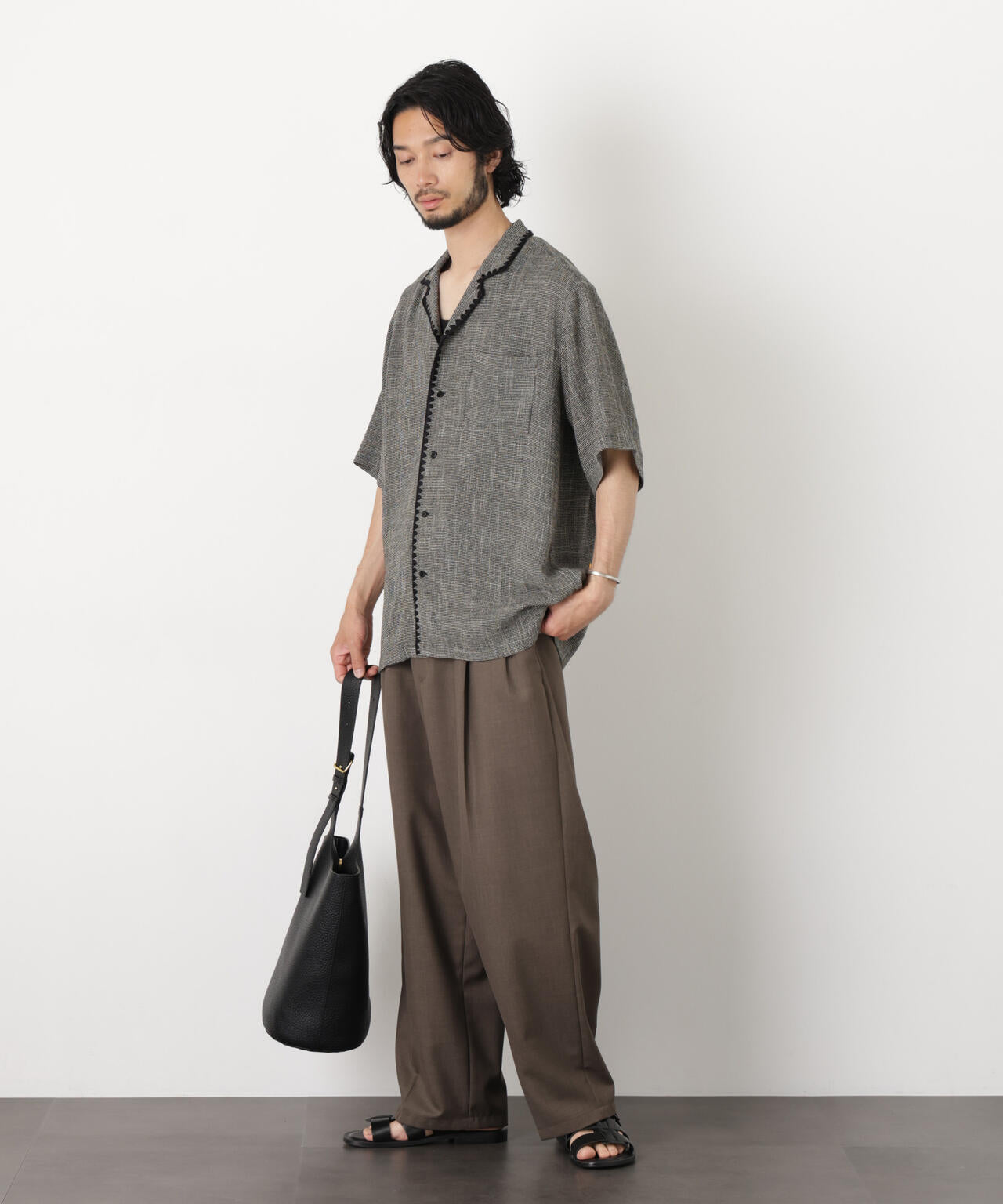 CLAM EMBROIDARY カラミシャツ