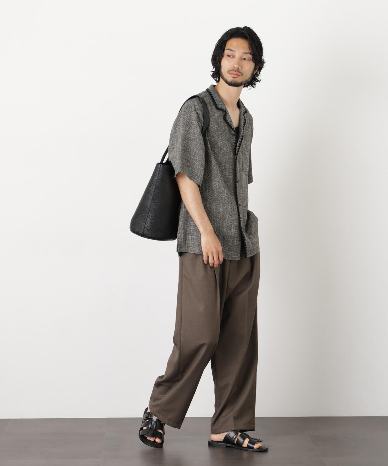 CLAM EMBROIDARY カラミシャツ