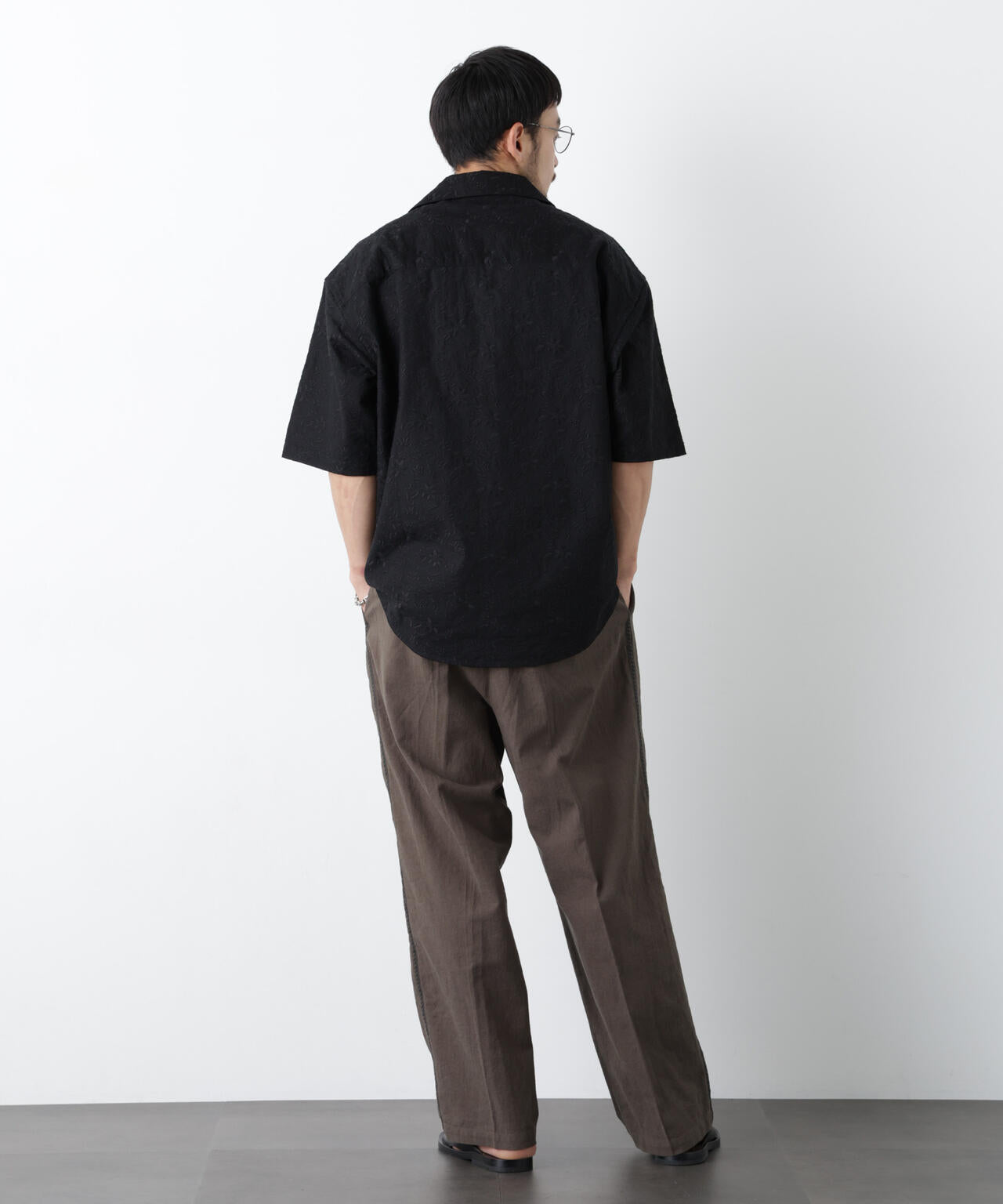 ｢OtoNANO｣×masoret総柄刺繍シャツ(セットアップ可)