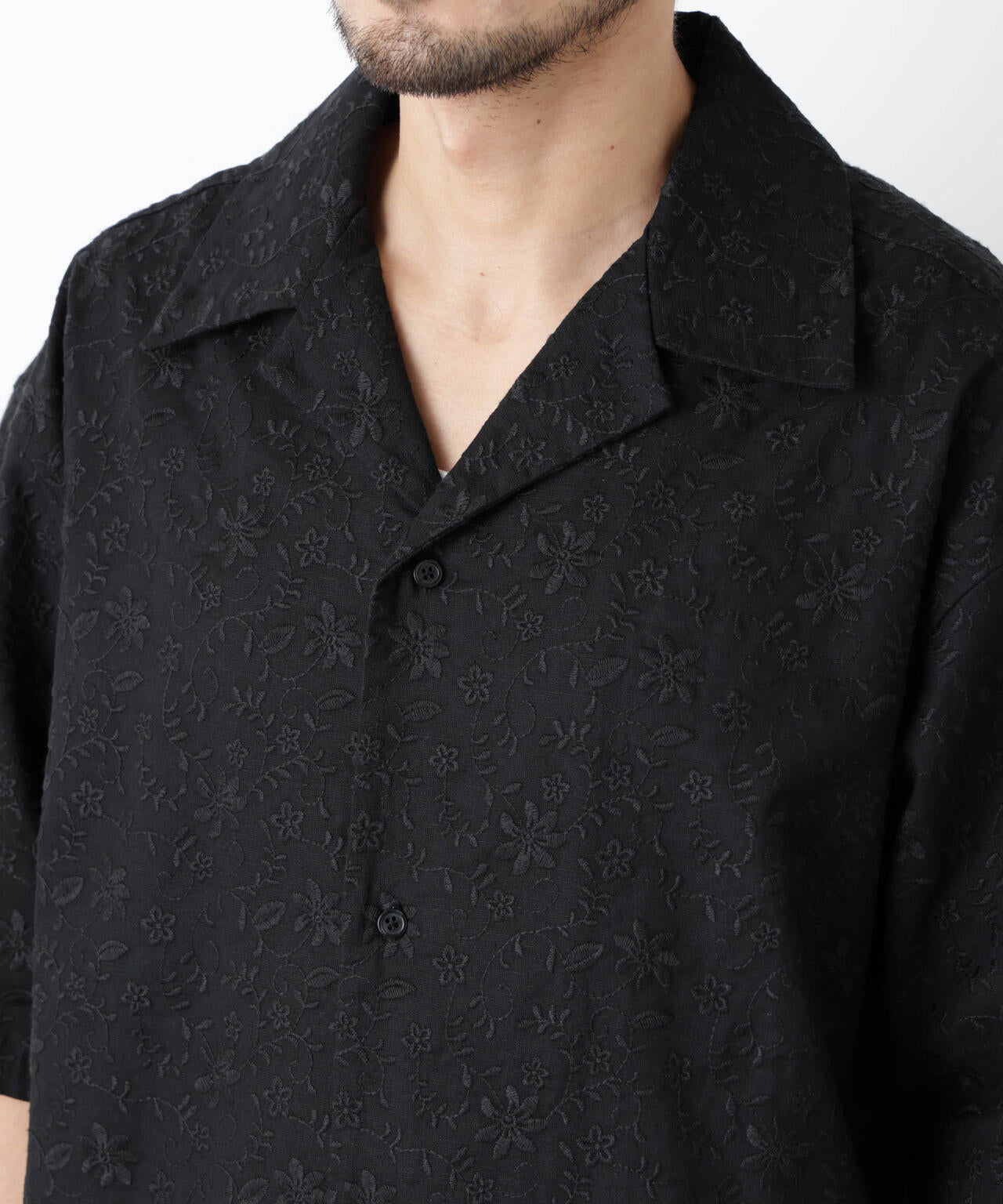 ｢OtoNANO｣×masoret総柄刺繍シャツ(セットアップ可)