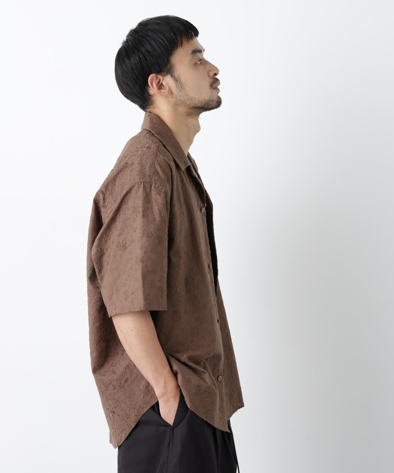 ｢OtoNANO｣×masoret総柄刺繍シャツ(セットアップ可)