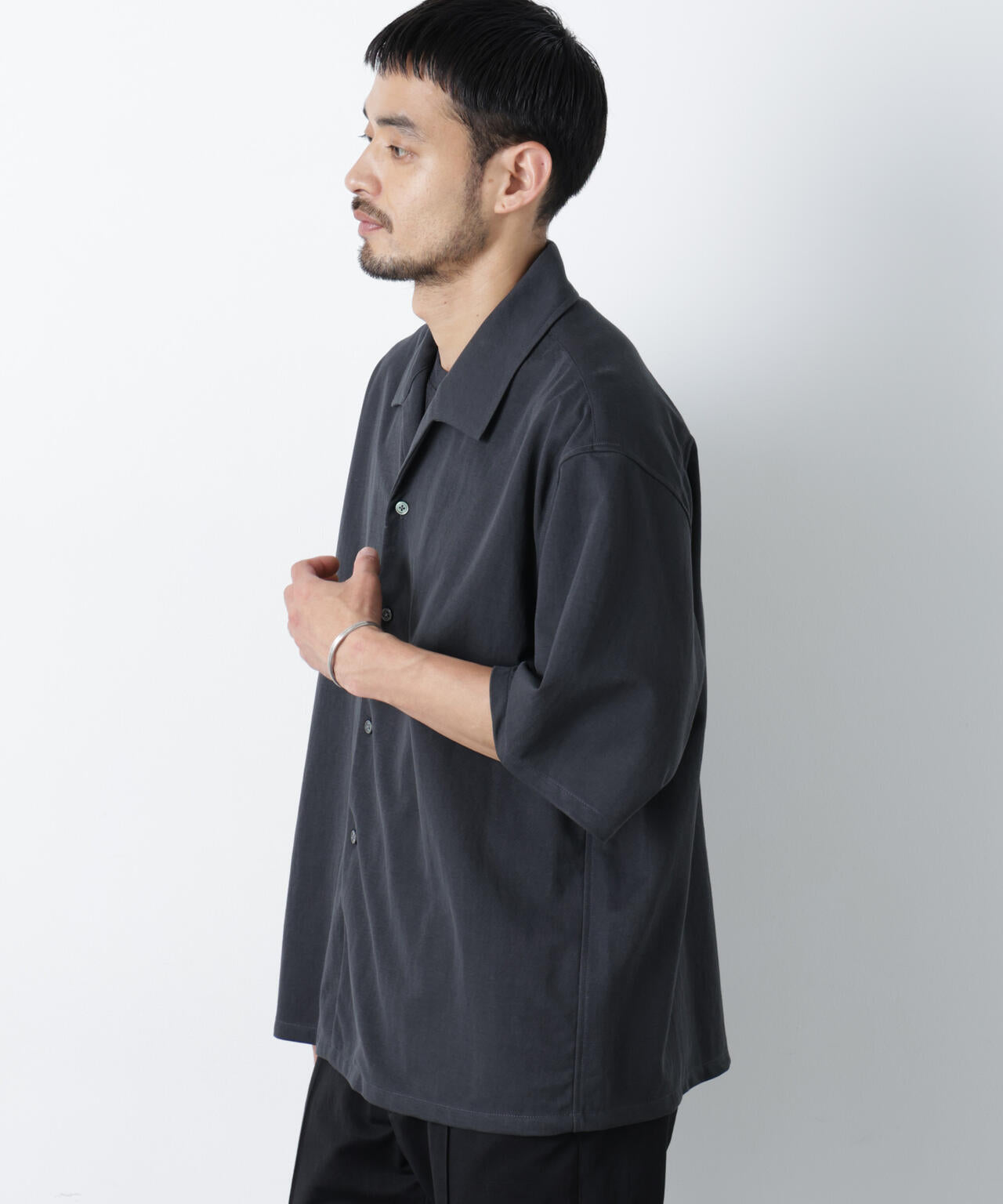 「モダンコンフォート」ワンダーシェイプ 接触冷感半袖シャツ(セットアップ可)