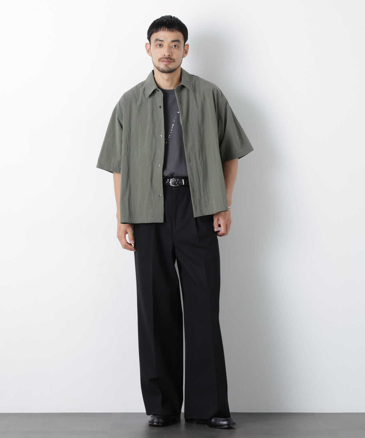 フェードナイロンシャツ