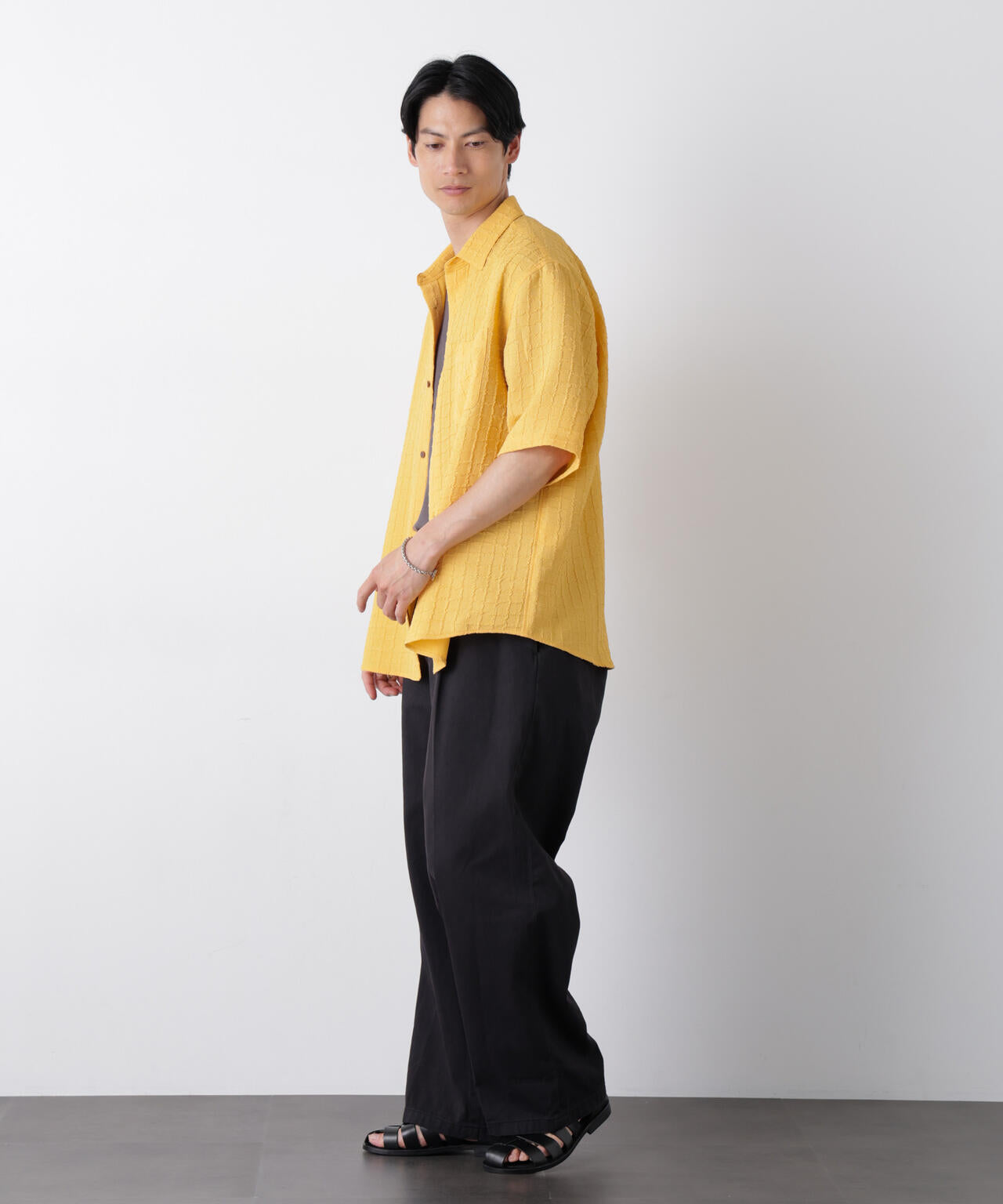 ふくれ二重織シャツ