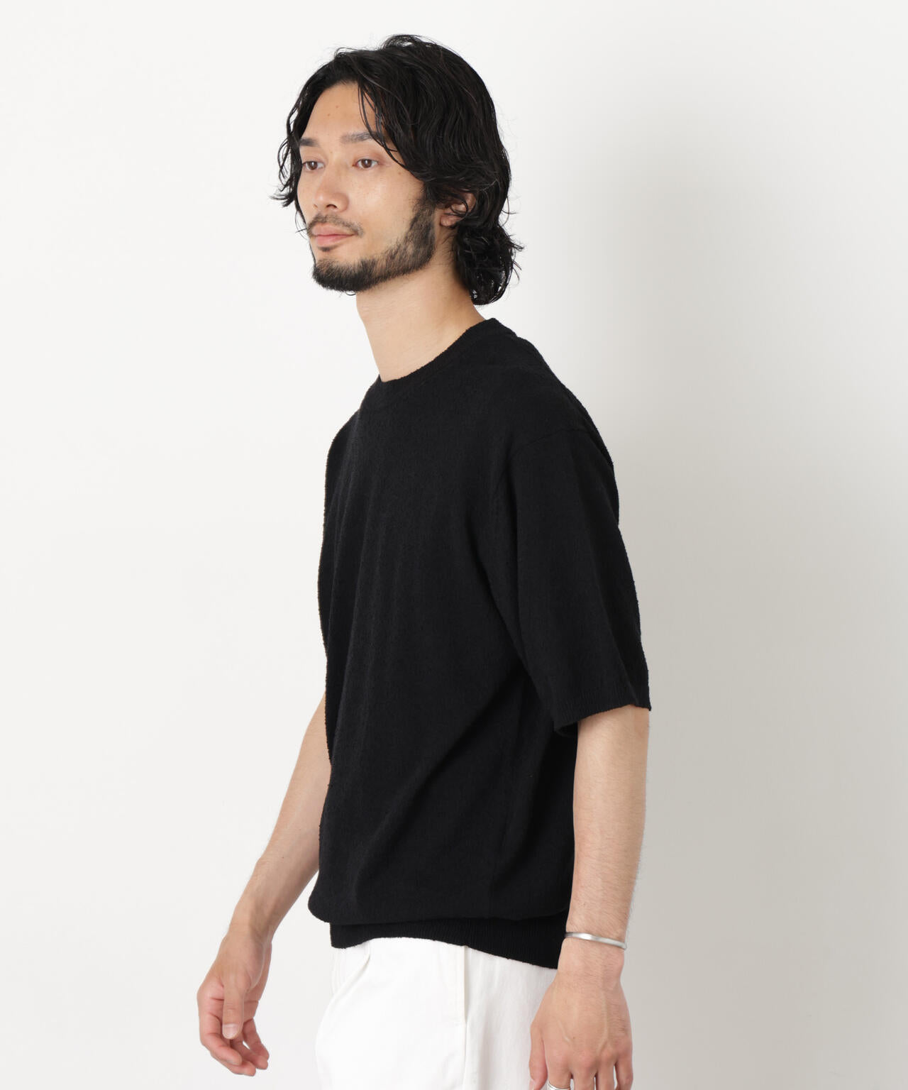 C/Ny ブークレ クルーネックニットTEE