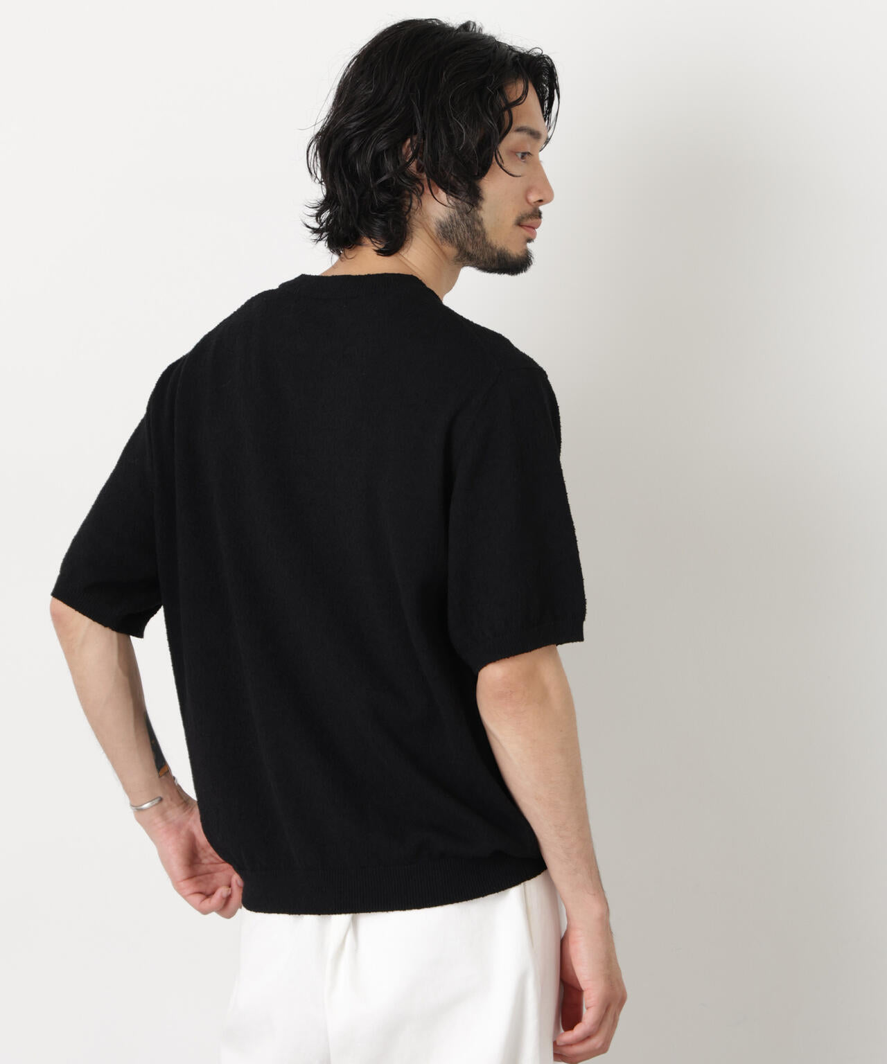 C/Ny ブークレ クルーネックニットTEE