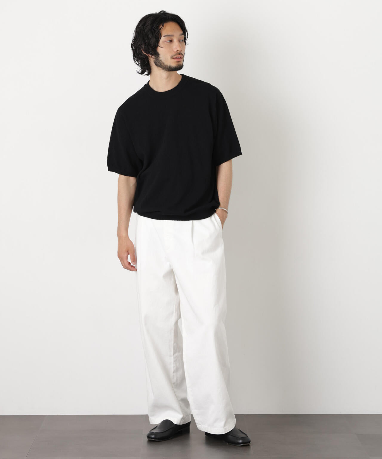 C/Ny ブークレ クルーネックニットTEE