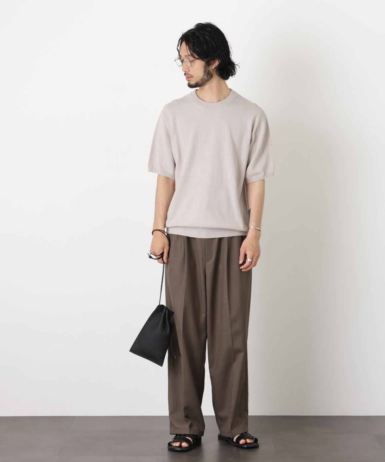 C/Ny ブークレ クルーネックニットTEE