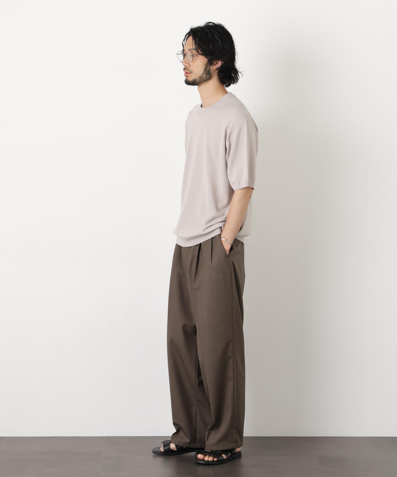 C/Ny ブークレ クルーネックニットTEE