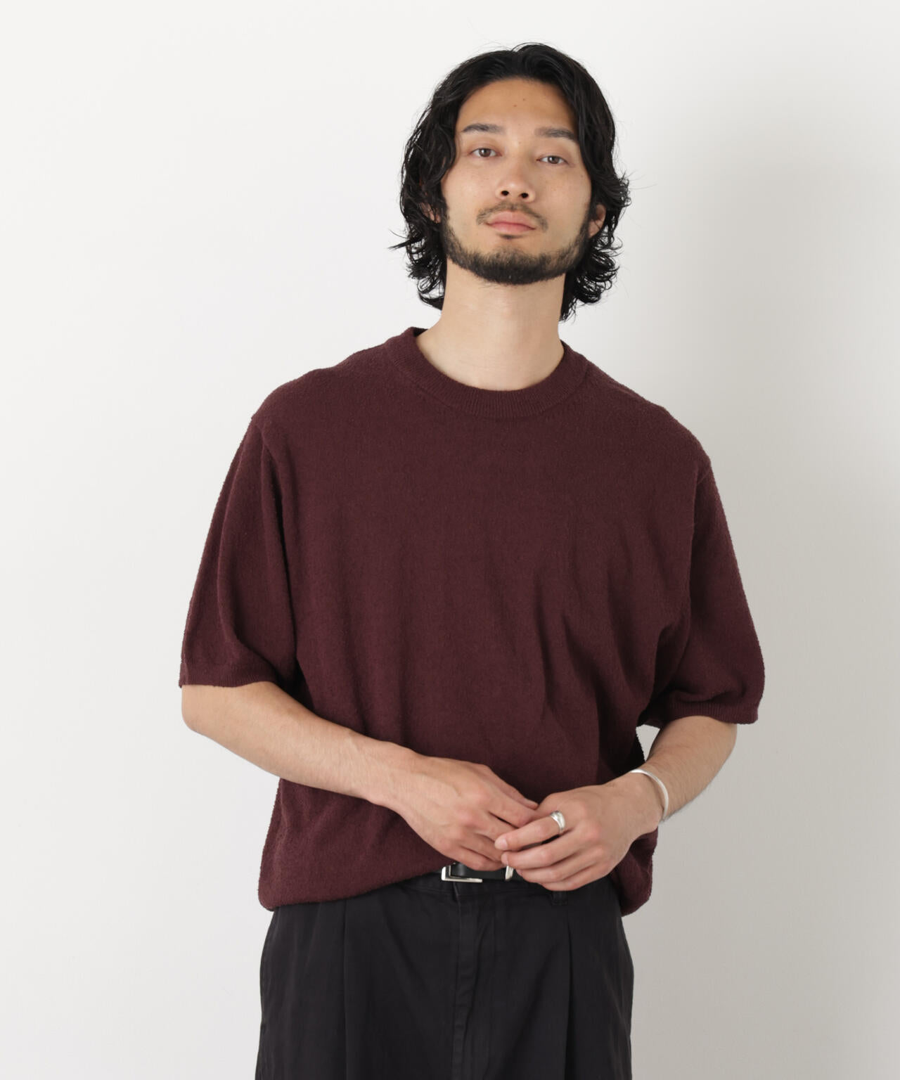 C/Ny ブークレ クルーネックニットTEE