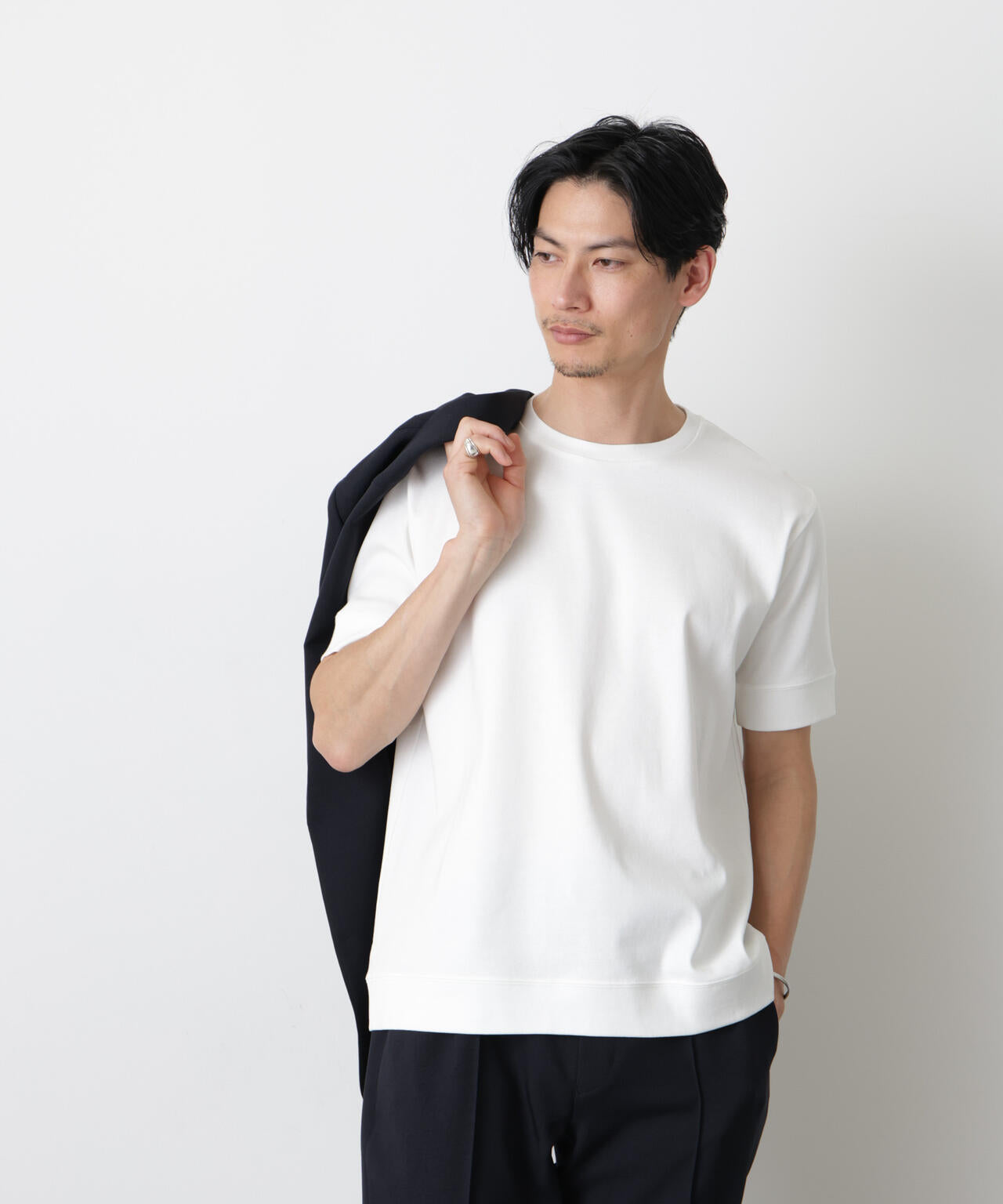 「FORMAL JERSEY」クルーネックカットソー半袖