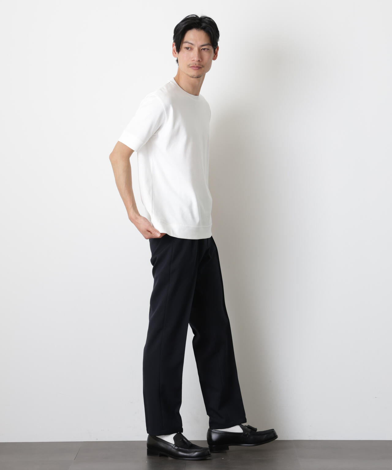 「FORMAL JERSEY」クルーネックカットソー半袖