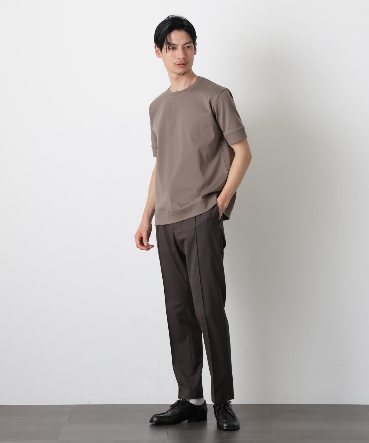 「FORMAL JERSEY」クルーネックカットソー半袖