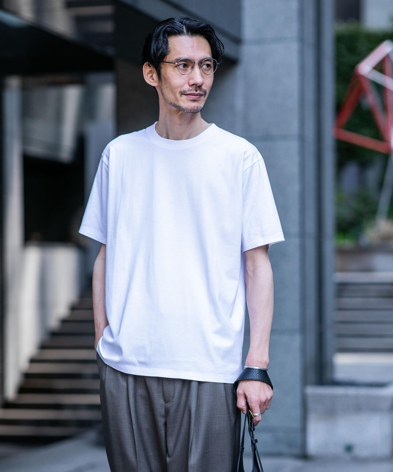 Anti Soaked(R) 汗染み防止 ライトウェイト 5.6oz ミドルシルエットTシャツ